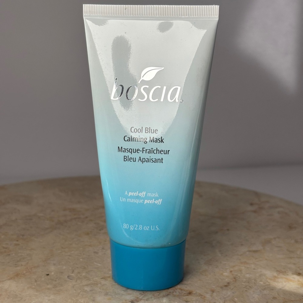 boscia Cool Blue Calming Mask Full Size Blue Peel-Off Soothing Sea Whip
